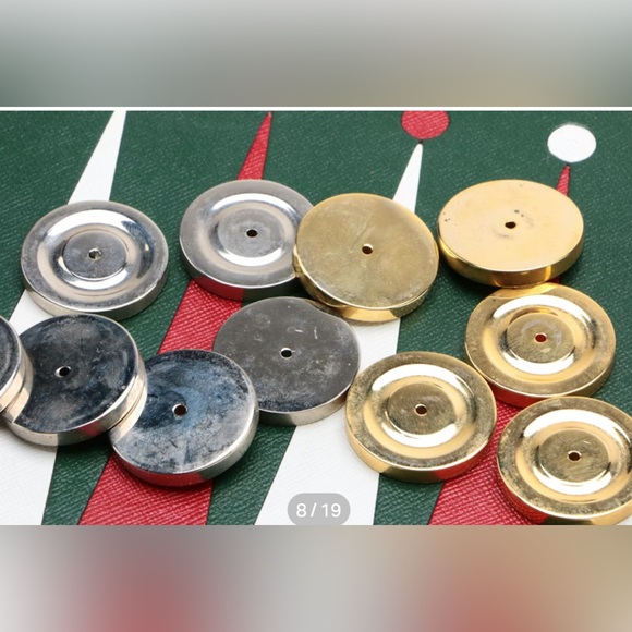 Vintage 1970s Gucci Backgammon Set in Leather Case - Picture 11 of 16